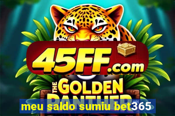 meu saldo sumiu bet365